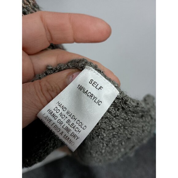 Easel Womens BOHO Duster Cardigan S/M Orange Gray Flare Sleeve Hippie - Picture 5 of 8